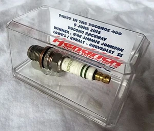 JIMMIE JOHNSON Race-gebrauchte Zündkerze, 2013 Party in den Poconos 400 Win, COA - Bild 1 von 3