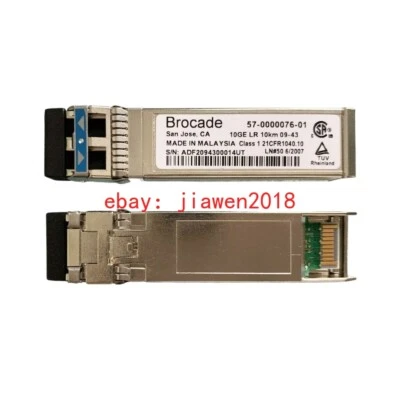 1PCS Brocade 57-0000076-01 10GE 10km 1310nm SFP+ 10G-SFPP-LR 10GBE Tranceiver - Image 1 of 3