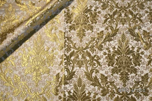 Griechische Kirche Liturgisches Gewand Metallic Brokat Gold (17 Farben) - Bild 1 von 17