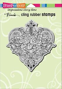 Stampendous Retired Cling Stamp: Heart Vines CRW194