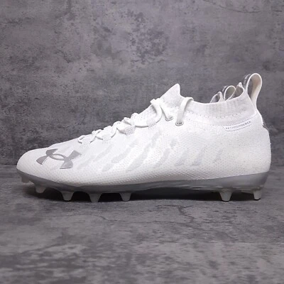 UNDER ARMOUR Spotlight Lux MC Football Cleats Mens Size 14 White Silver - Image 1 of 4