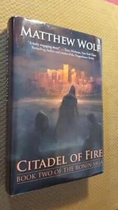 SIGNED Citadel of Fire by Matthew Wolf (2014, Hardcover w/DJ) FIRST EDITION - Picture 1 of 10