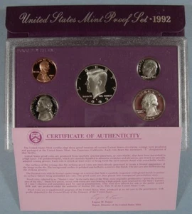 1992 U.S. PROOF set in original Mint Holders - Proof - Sanfransco mint - Picture 1 of 1