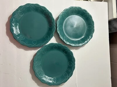 Pioneer Woman Cowgirl Lace salad plates set of 3 Foto 1 de 3