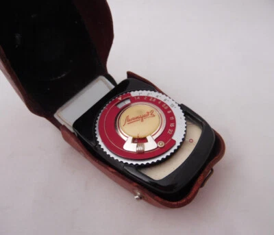 Medidor de luz de exposición fotográfica soviética vintage Leningrado 2 raro URSS Foto 1 de 4