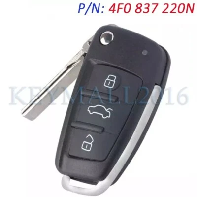 4F0837220N Remote Key Fob for Audi A6 2006 S6 Q7 4F0837220AG IYZ-3314 315MHz 3B Foto 1 de 4