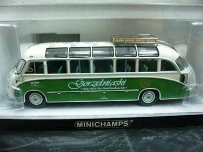 WOW EXTREMELY RARE Setra S8 Bus Panorama 1953 Gorzelniaski 1:43 Minichamps-Man - Image 1 of 2