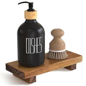Wood Pedestal Stand Risers For Decor 8.7''x3.5'' Small Wooden Riser Soap Stand F - Picture 1 of 7