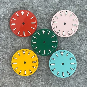29MM Green Luminous Watch Dial Replacement Dial for NH35/ETA2836/Miyota 8215 - Picture 1 of 13