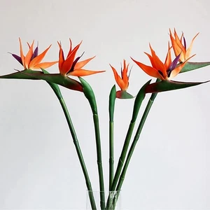 Artificial Flowers Bird of Paradise Greenery Plants Indoor Outside Garland Ho... - Foto 1 di 6