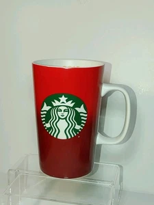 Starbucks 2015 Vintage Red & Green Siren Mermaid 16oz Winter Holiday Coffee Cup  - Picture 1 of 9