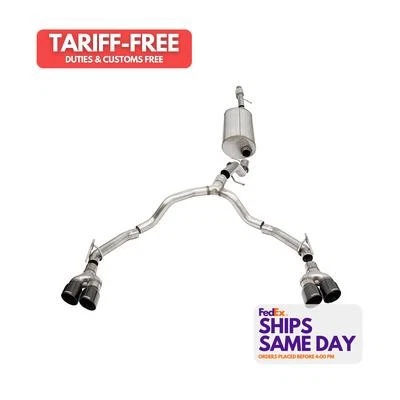 Corsa 21127BLK, Kit Fits 21- Chevy Tahoe 5.3L Cat Back Exhaust Stainless Perform - Image 1 of 4