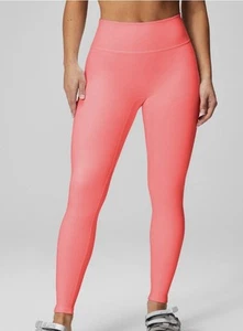 Fabletics High-Waisted Powerhold 7/8 Legging | Coral Crush Neon | XXS | Neu mit Etikett - Bild 1 von 15