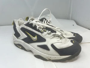 Cuscino basso uomo vintage Nike Air bianco blu oro taglia US 10,5 - 020709 BA1 - Foto 1 di 9