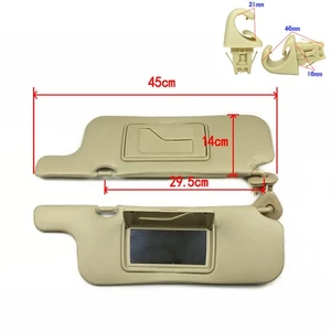 For Toyota Corolla Car Sun Visor Left Right 2001-2007 Makeup Mirror Beige - Bild 1 von 5
