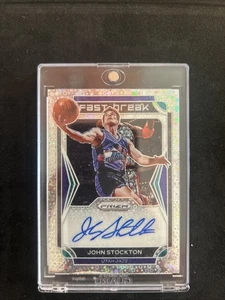 2021-22 prizm john stockton auto fast break - Bild 1 von 2