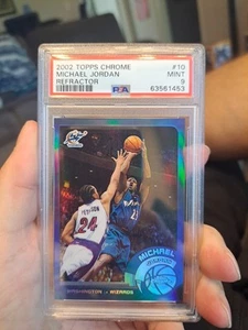 2002 TOPPS CHROME REFRACTOR MICHAEL JORDAN.....PSA 9 MINT - Picture 1 of 2