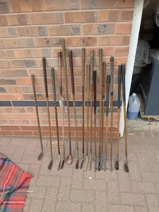 TimewarpGolf - Great Collection of 16x Forgan of St.Andrews hickory golf clubs  - Picture 1 of 24