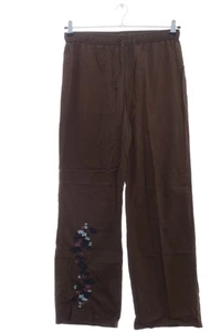 SCHIESSER Pantalón abombado Mujeres Pantalón Talla EU 38 marrón-rosa-negro - Imagen 1 de 5