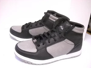 FUBU Men's Heritage Basketball High-Top Sneakers Black & Gray US Size 8 - Picture 1 of 7
