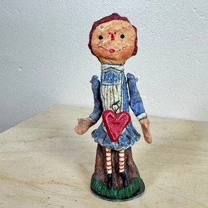 Estatuilla de arte popular de colección de arte americano Raggedy Ann Poliwoggs  - Imagen 1 de 7