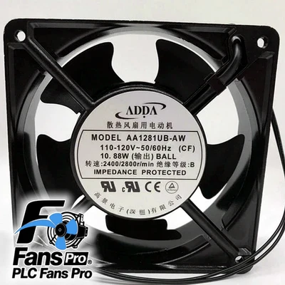 1PCS Brand New ADDA AA1281UB-AW 110/120V 0.33/0.27A 2pin Cooling Fan Fast Ship - Image 1 of 3