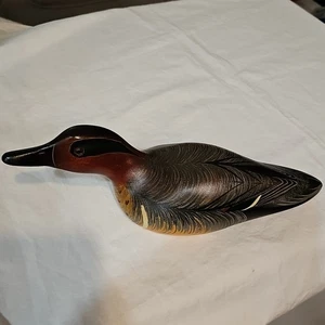 Ducks Unlimited Exclusive 1985-86 GREEN-WINGED TEAL Duck Decoy di TJ Hooker - Foto 1 di 11