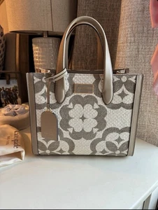 Authentische Kate Spade Handtasche Blume Monogramm Chenille kleine Beuteltasche Tasche - Bild 1 von 8