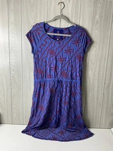 Johnny Was blau & rot bestickt weich High Low Tunika Kleid Größe Medium - Bild 1 von 9