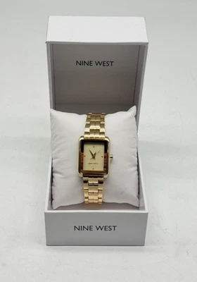 Nine West Women’s Bracelet Watch, Gold-Tone, Champagne Dial - Image 1 of 3