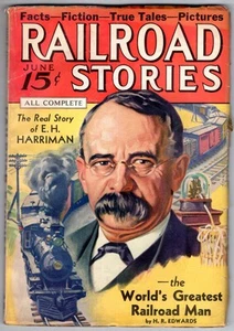 Railroad Stories v20 #1 June 1936 E.H. Harriman Story Vintage Pulp Magazine - Imagen 1 de 2
