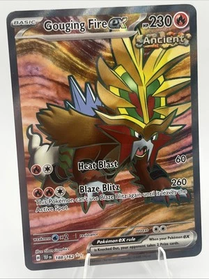 Pokémon TCG - Gouging Fire ex - 188/162 - Sv05: Temporal Forces - Image 1 of 2