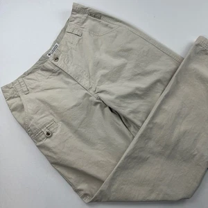 Columbia khaki vorne flach Chino Freizeithose Damengröße 8 hellbraun Outdoor Wandern - Bild 1 von 10