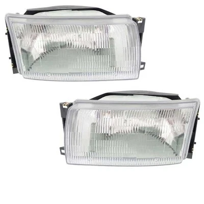 For 93-95 Villager Headlight Headlamp Front Halogen Head Light w/Bulb PAIR SET - Image 1 of 4