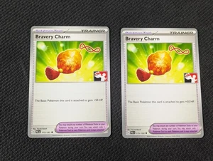 2x Pokemon Bravery Charm Prize Pack Series PAL 173/193 - Picture 1 of 2