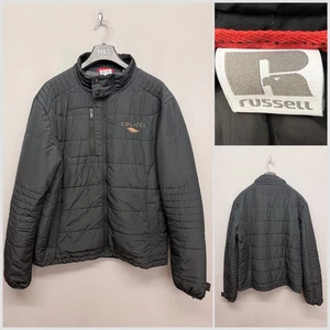 RUSSELL Men's Black Insulated Quilted Jacket Large Winter Body Warmer - Picture 1 of 15