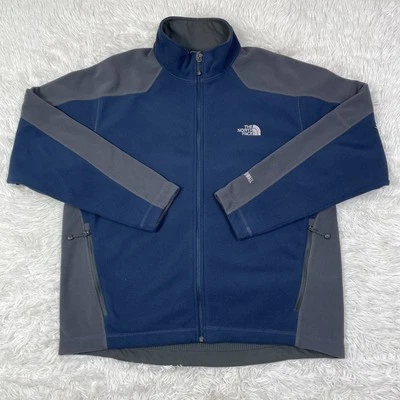 Chaqueta North Face Para Hombre Extra Grande Azul Windwall Vellón Cremallera Completa Exterior Informal Foto 1 de 4