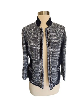 Chaqueta Blazer Chicos Azul Tweed Talla 1/US Denim Mediano Contraste Foto 1 de 4