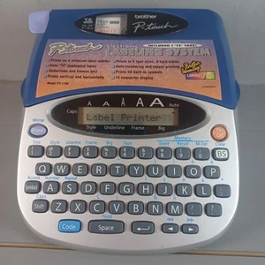 Brother P-Touch PT-1750 Electronic Labeling System Label Maker With Case- Tested - Picture 1 of 8