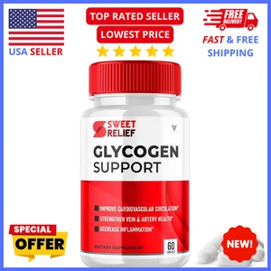 Sweet Relief Glycogen Support – Blood Vessel & Circulation Health Supplement 60x - Picture 1 of 5