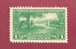 U.S. Scott 617 1925 1 Cent Green Lexington-Concord Mint Never Hinged - Nice! - Picture 1 of 2