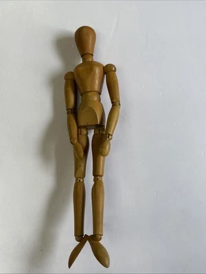 Vintage Jointed Wooden Artist Sketch Mannequin 12” - Image 1 of 4