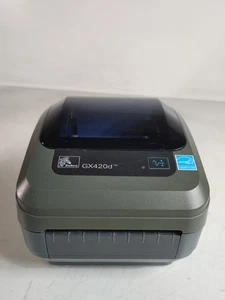 Zebra GX420D Direct Thermal Desktop Label Printer GX-420D USB Serial - Picture 1 of 8