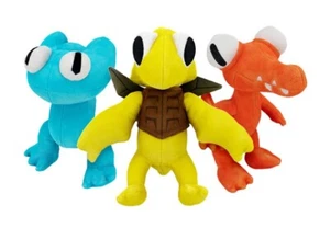 3 Peluche Rainbow Friends 8” Serie 2 Giallo Ciano Arancio NUOVO 2024 Phat Mojo - Foto 1 di 1