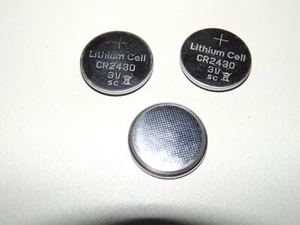 3 x CR2430 500mAh 3V Coin Type Replacement Battery (equivalent to DR2430 BR2430) - Picture 1 of 1