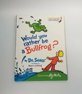 Would You Rather Be a Bullfrog? Bright & Early Books by Theo LeSieg - Used - Picture 1 of 12