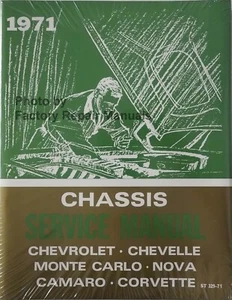 1971 Chevy Camaro Corvette Monte Carlo Nova Chevelle Shop Service Repair Manual - Picture 1 of 4