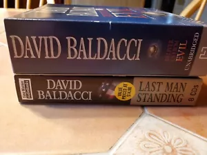 Audio CD Books by David Baldacci: Deliver us From Evil and Last Man Standing - Picture 1 of 3