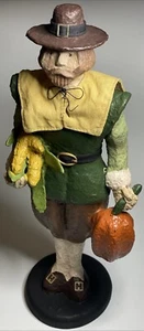 Figura Hombre Peregrino Papel Maché y Tela Acción de Gracias - Imagen 1 de 11