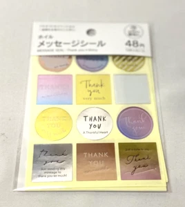 Seria Thank You Seal Stickers – Japan Stationery for Gifts & Cards – New - Picture 1 of 2